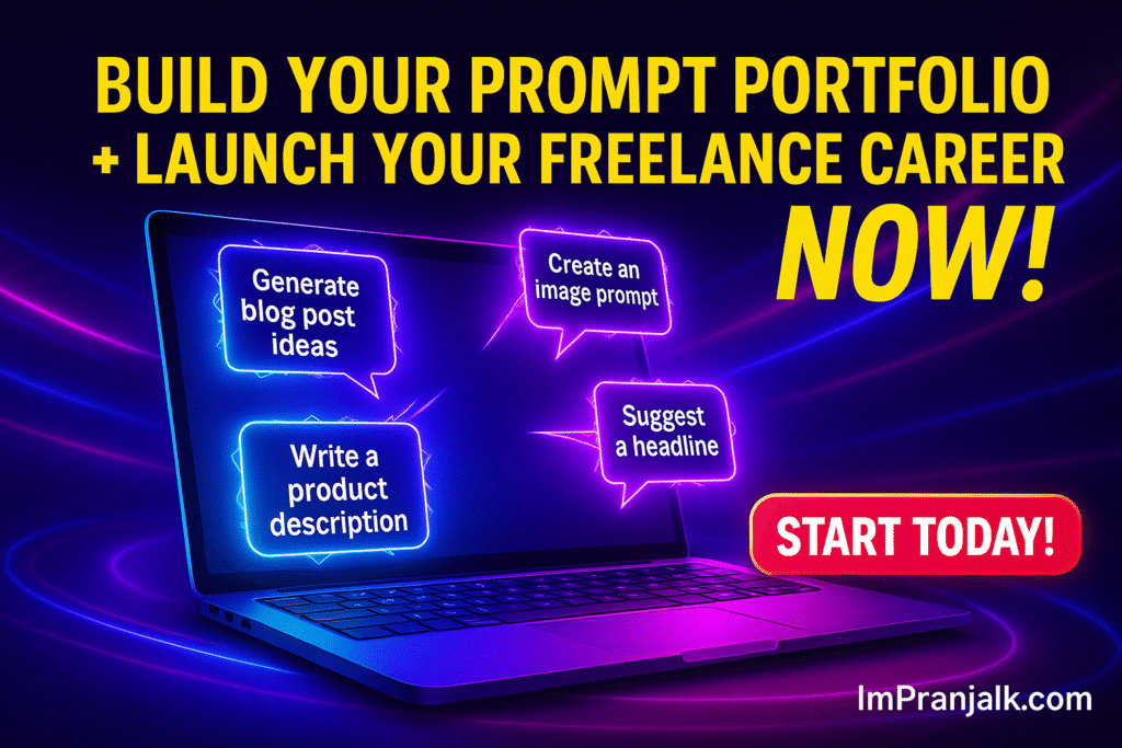 Build Your Prompt Portfolio and Launch a Successful Freelance Career in AI Prompt Engineering