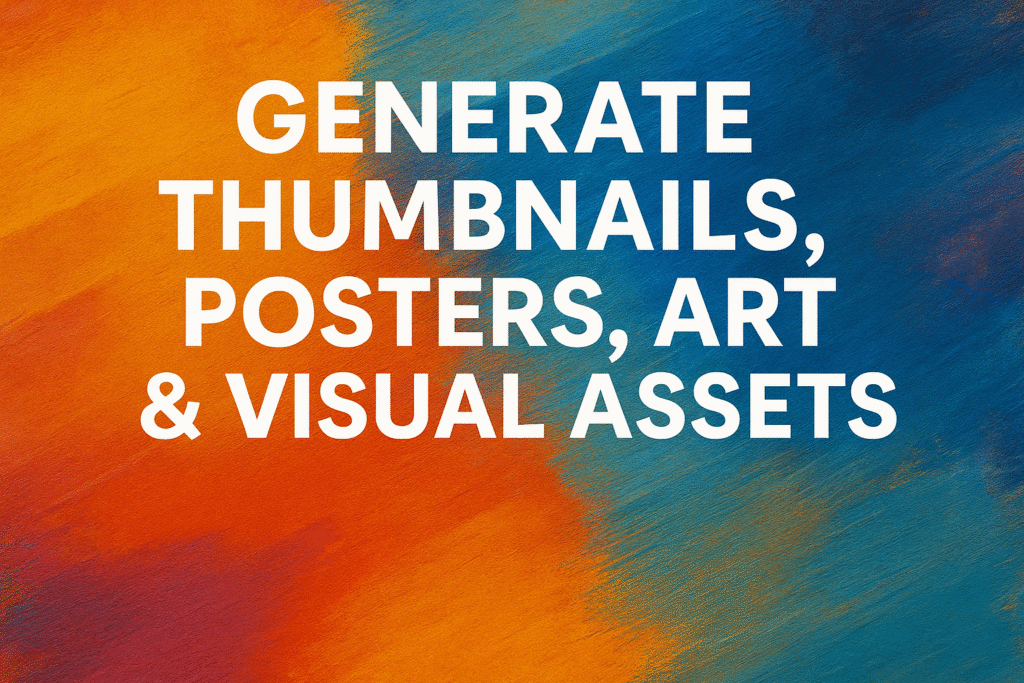 How to Generate Thumbnails, Posters, Art & Visual Assets Using AI Prompts