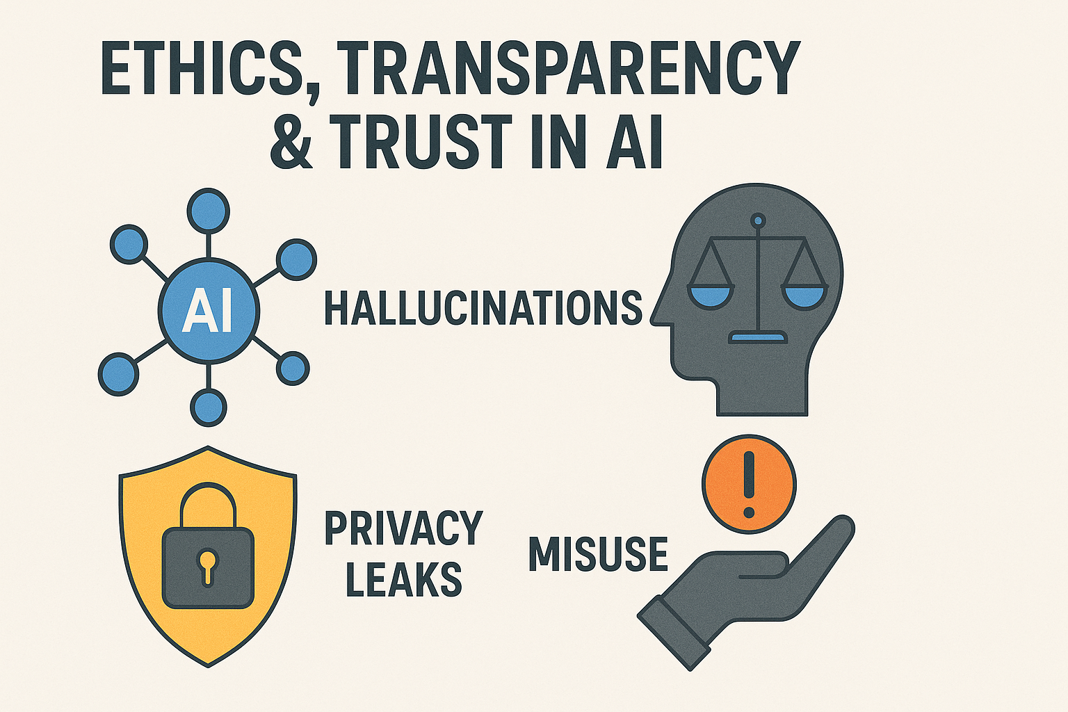 Ethics, Transparency & Trust in AI: Why Hallucinations, Bias & Privacy Leaks Cannot Be Ignored