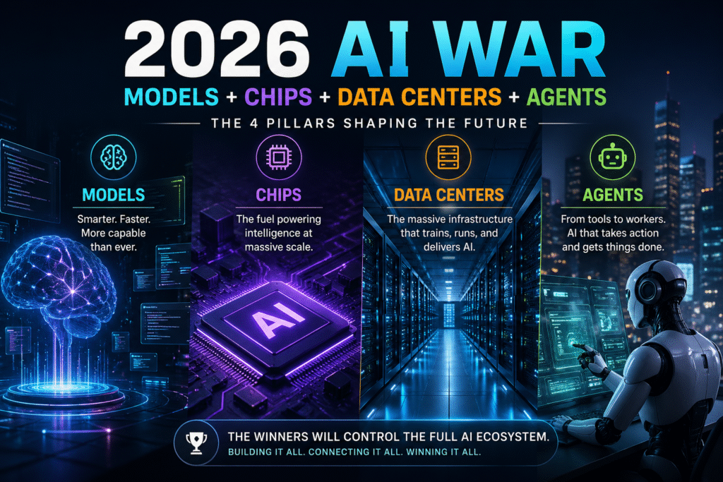 2026 AI War = Models + Chips + Data Centers + Agents